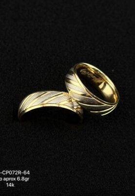 Argollas en oro de 10k y 14k