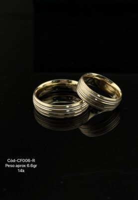 Argolla en oro de 10k