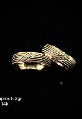 Argollas en oro de 10k y 14k