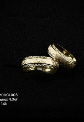 Argolla en oro de 10k y 14k