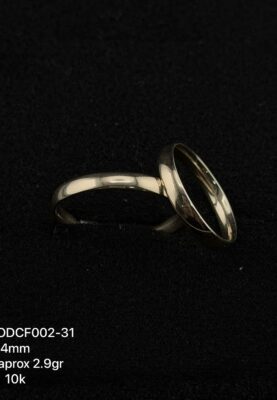 Argollas en oro de 10k y 14k