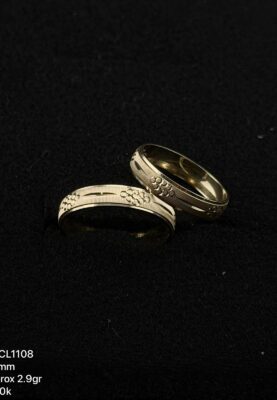 Argollas en oro de 10k y 14k