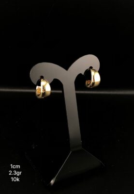Arracada de oro en 10k