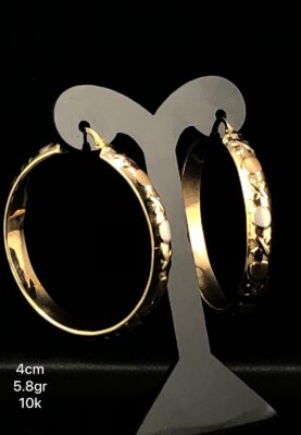 Arracada en oro de 10k